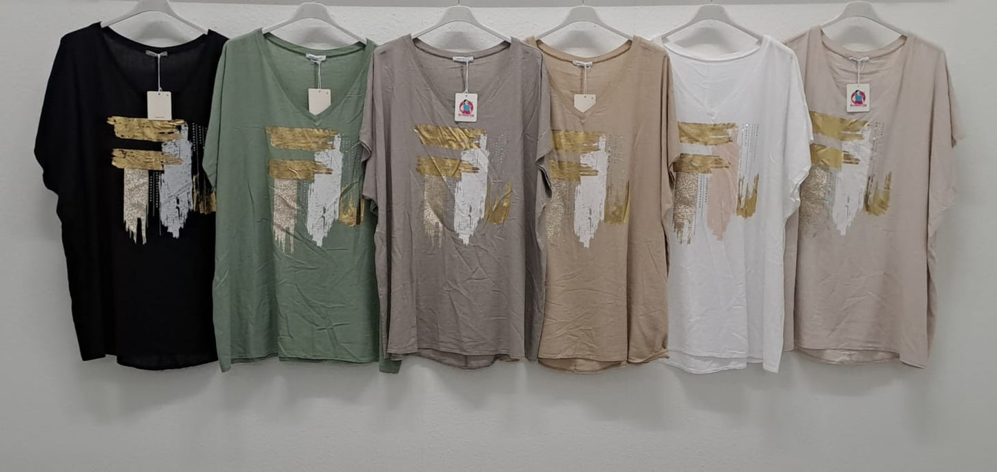 T-Shirts linen Einheit große