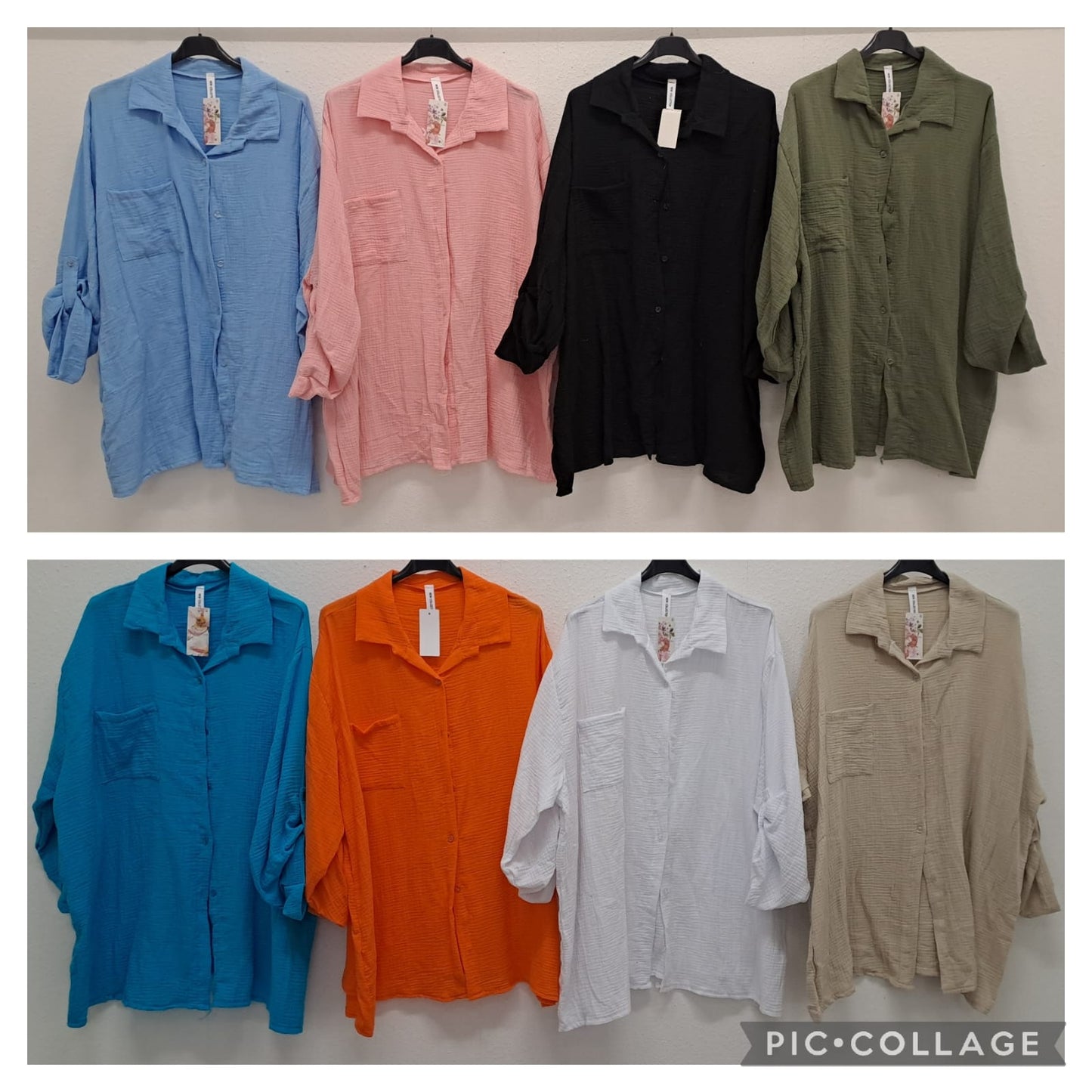 Musselin Blusen Einheit große