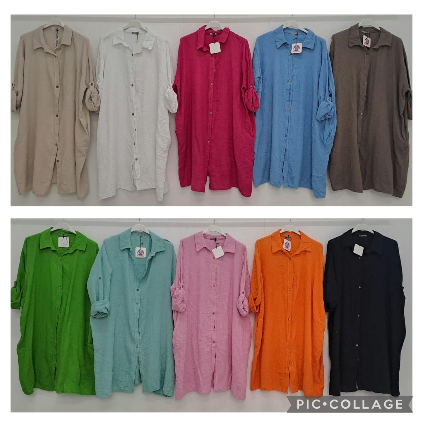 Musselin Blusen Einheitsgröße