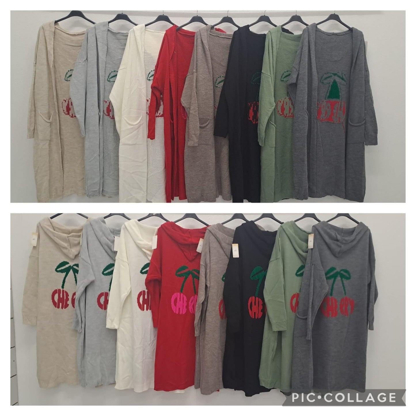 Strick Mantel Einheit große