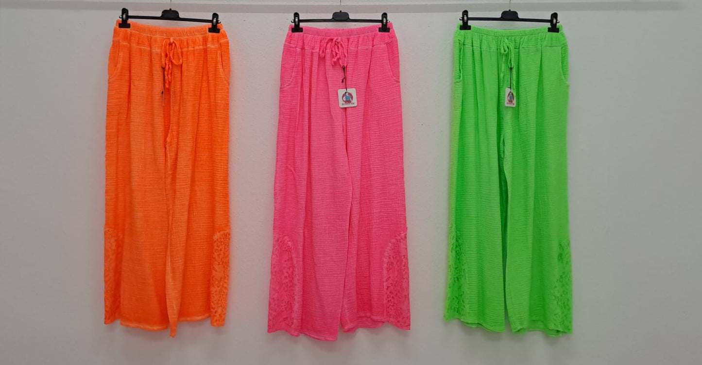 Muslin pants one size