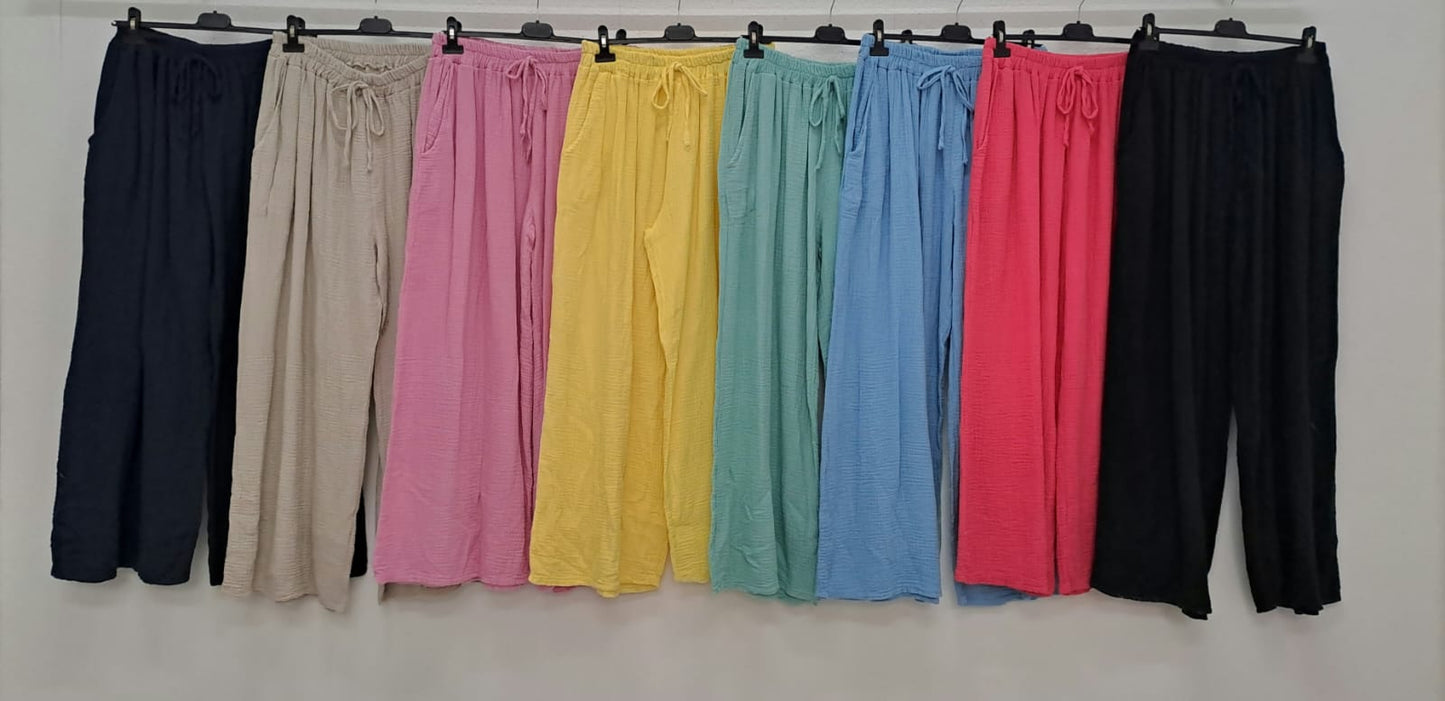 Muslin pants one size