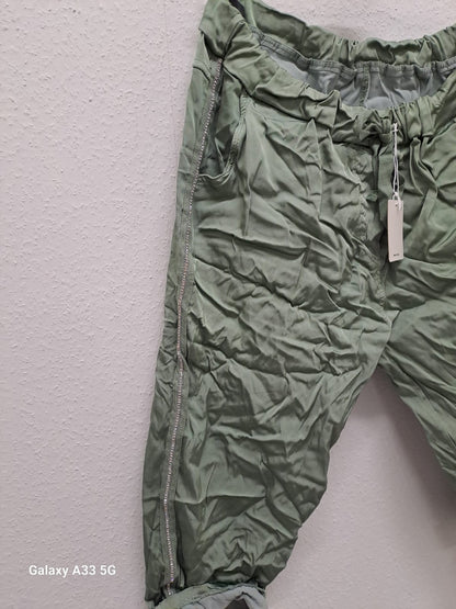 Shinny Pants with Stripes Unit Large