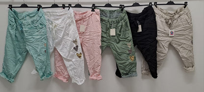 Shinny pants with heart unit large