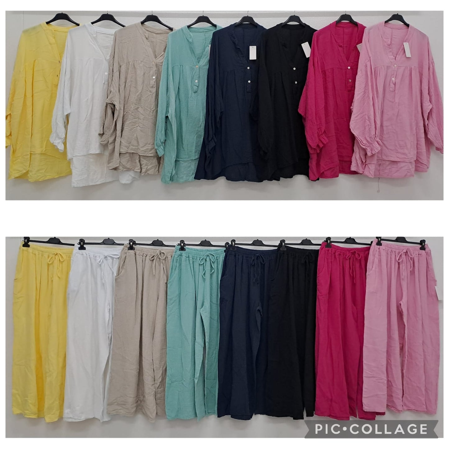 Muslin pants one size